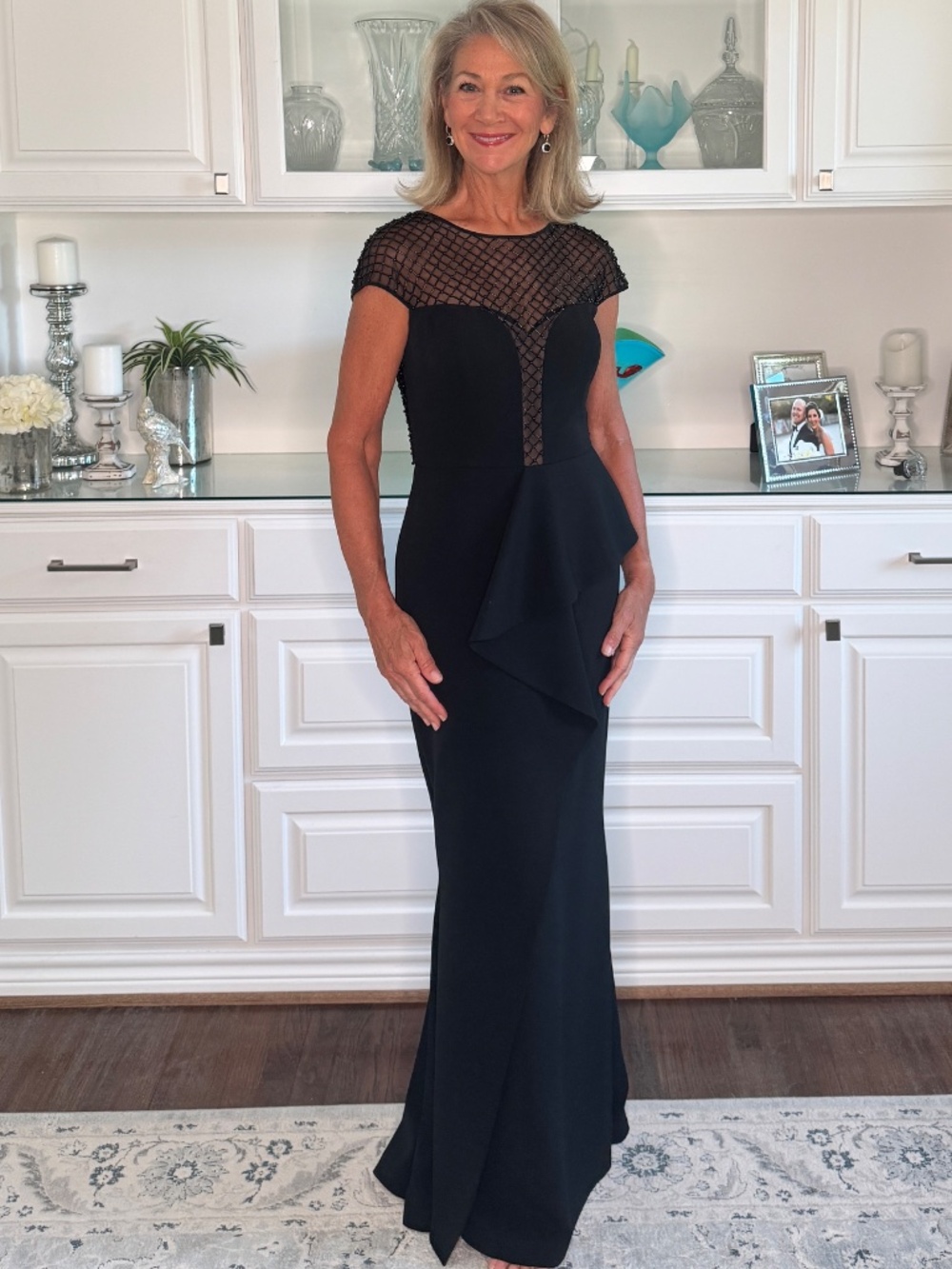 Daymor Couture Elegant Black Beaded Gown